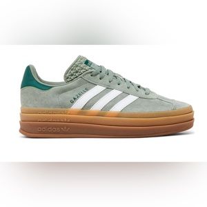adidas Gazelle Bold Silver Green Gum (women’s)